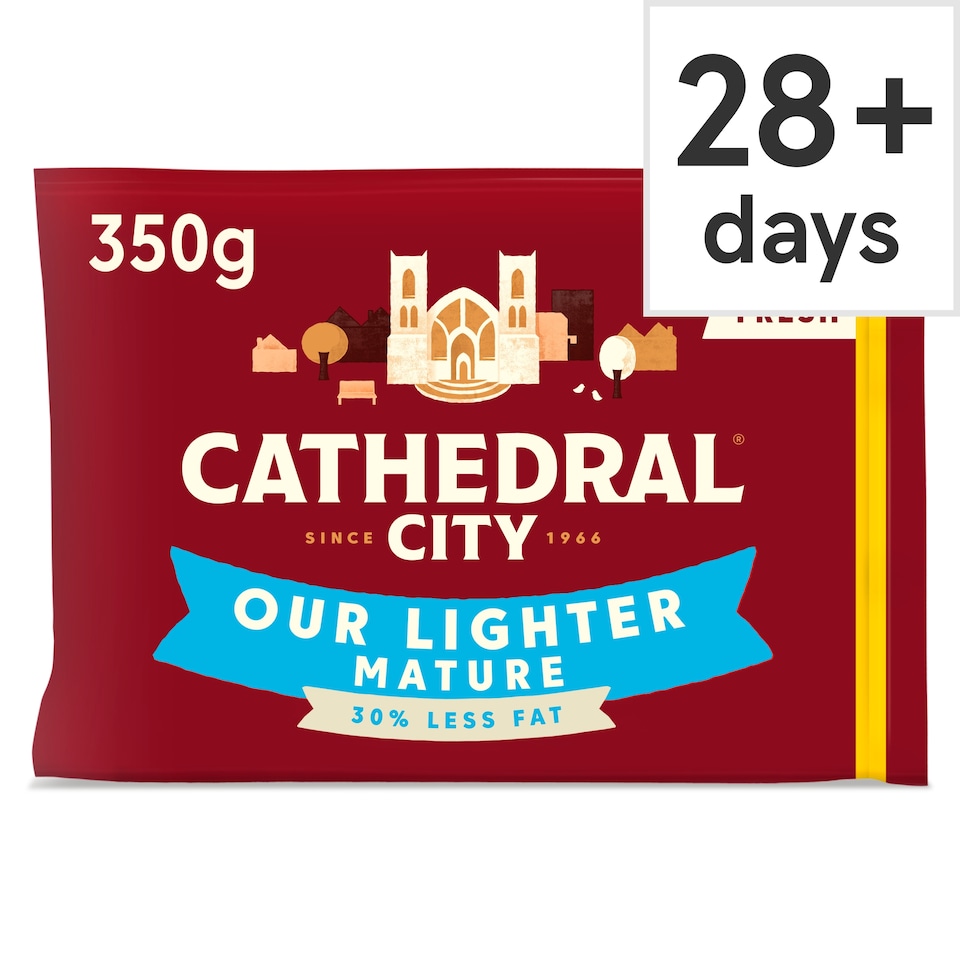 image 1 of Cathedral City Lighter Mature Cheddar Cheese 350 G