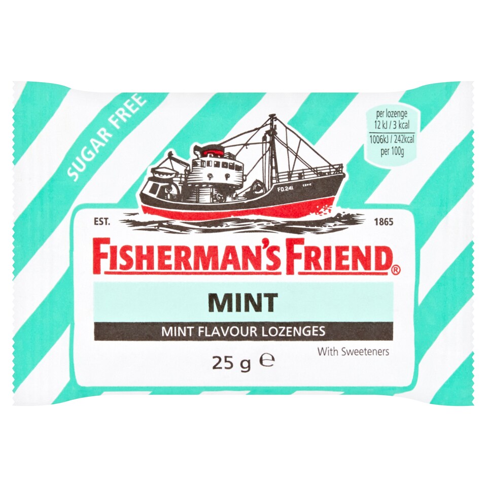Fisrmns Friend Mint Flavour Lozenges 25G