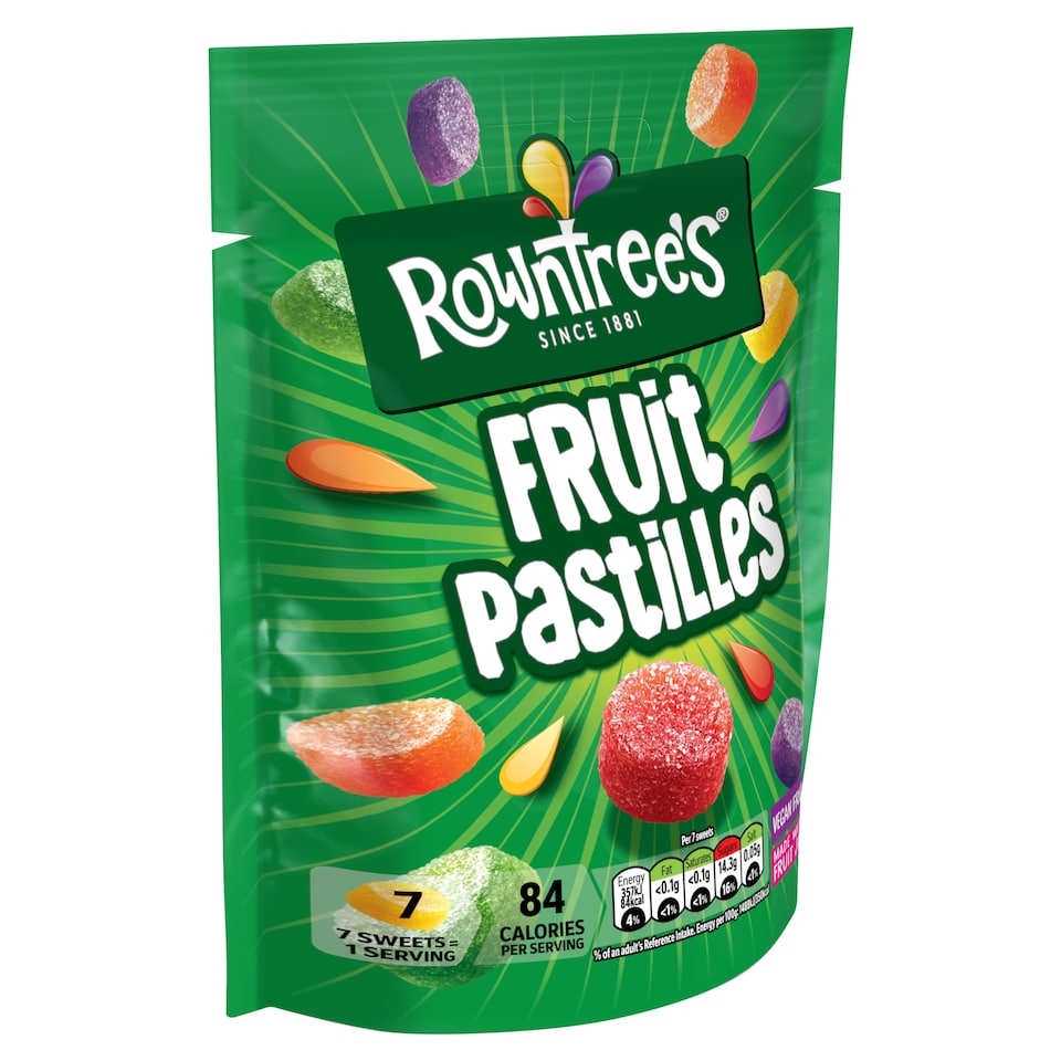 image 1 of Rowntree's Fruit Pastilles Sweets Sharing Bag 143g
