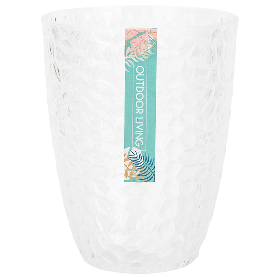 Clear Hammered Tumbler Small