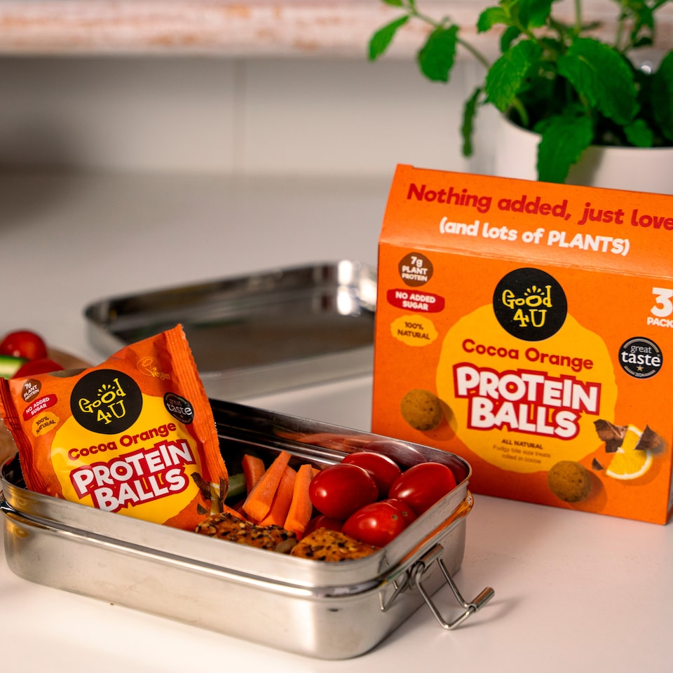 image 1 of Good4u Cocoa Orange Protein Balls 3X40g