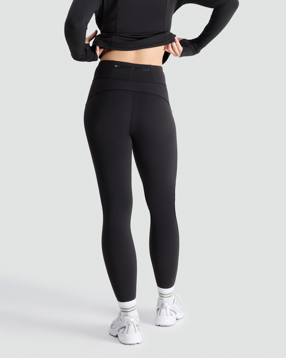 image 1 of F&F Active Thermal Co-ord Leggings in Black