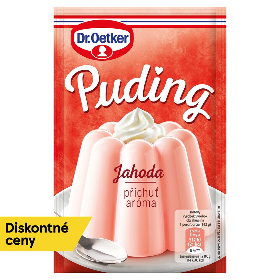 Dr. Oetker Puding jahodová aróma 38 g
