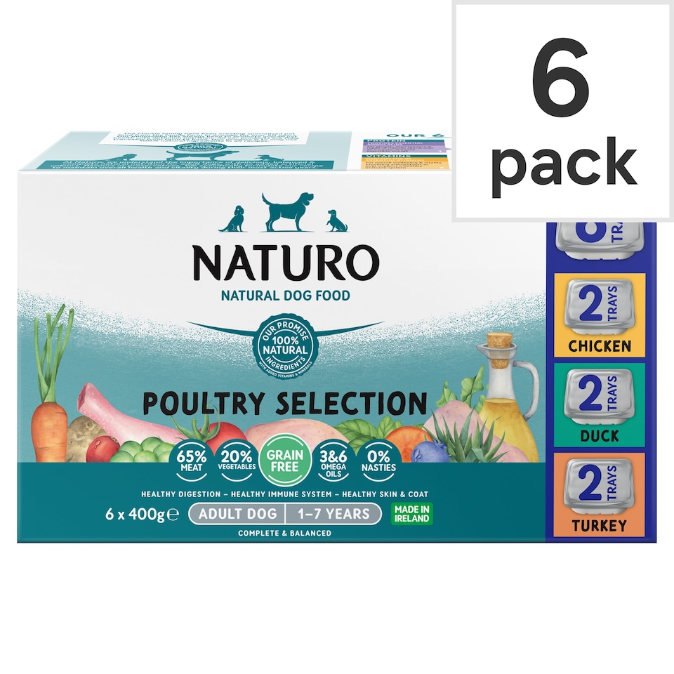 image 1 of Naturo Dog Grain Free Variety 400G 6 Pack