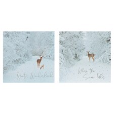 Tesco Snowy Winter Scene Cards 10 Pack