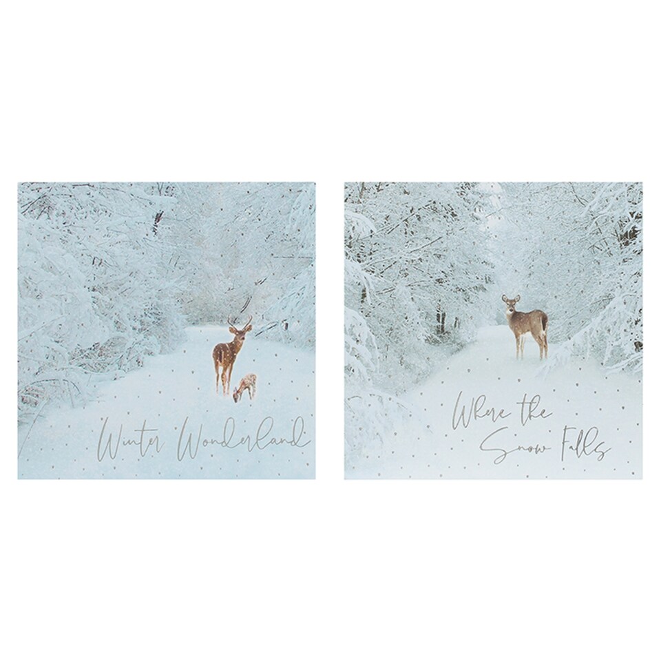 Tesco Snowy Winter Scene Cards 10 Pack