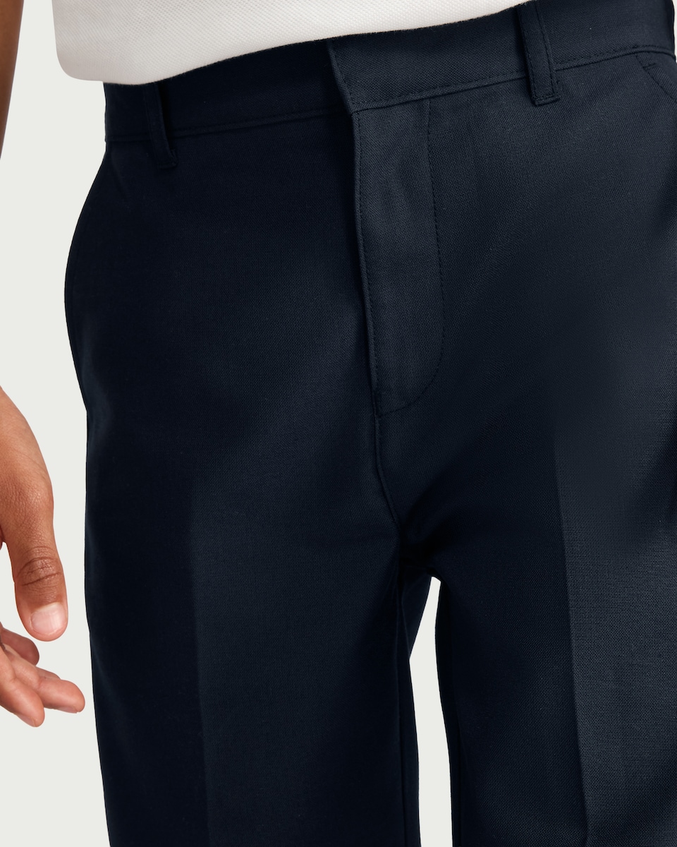 image 1 of F&F School Boys 2-Pack Slim Fit Trousers in Navy