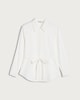 image 4 of F&F Pure Cotton Belted Long Sleeved Shirt in White
