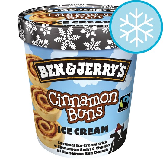 Ben And Jerry Cinnamon Buns Ice Cream 500Ml Tesco Groceries