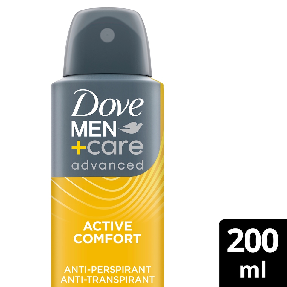 image 1 of Dove Men+Care Active Comfort 72h Antiperspirant Deodorant 200ml