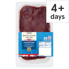 Tesco British Sliced Pork Liver
