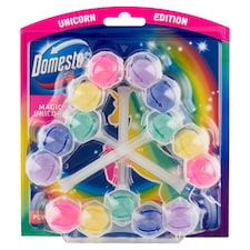 Domestos Power 5 Magic Unicorn Solid WC Block 3 x 50 g