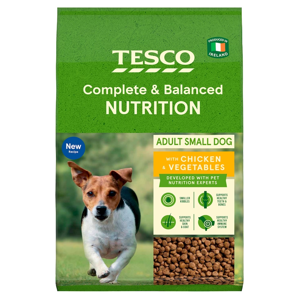 Tesco Nutrition Chicken And Vegetable Adult Small Dog Food 3Kg