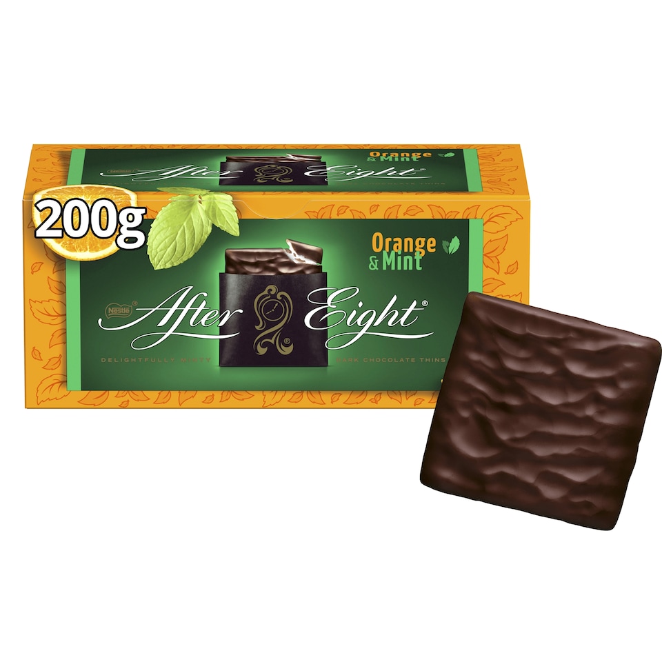 image 1 of After Eight Orange Dark Mint Chocolate Box 200g