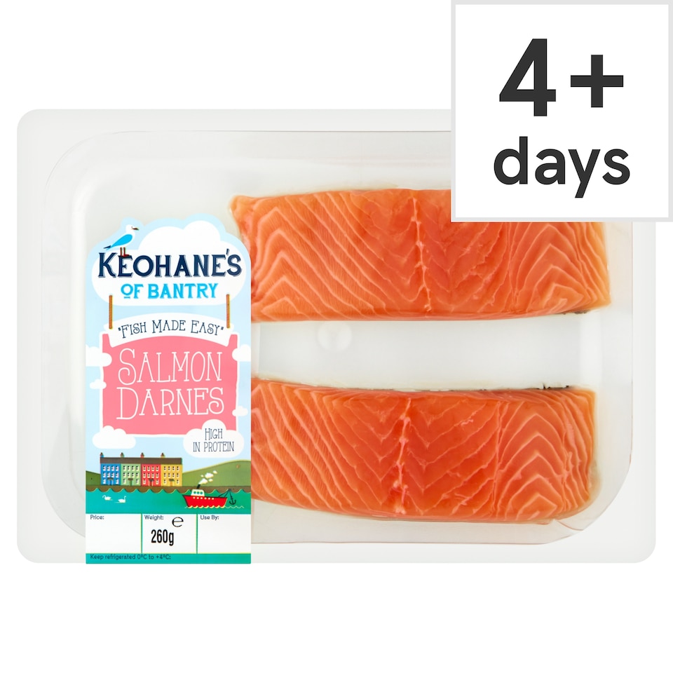 Keohanes Bantry Skin On Salmon Fillets 260G