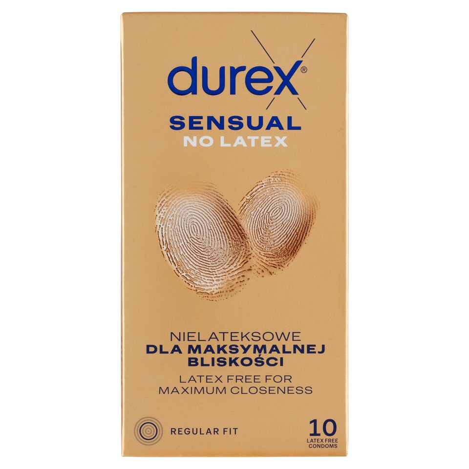 Obrázek 1 pro produkt Durex Sensual No Latex Regular Fit kondomy 10 ks