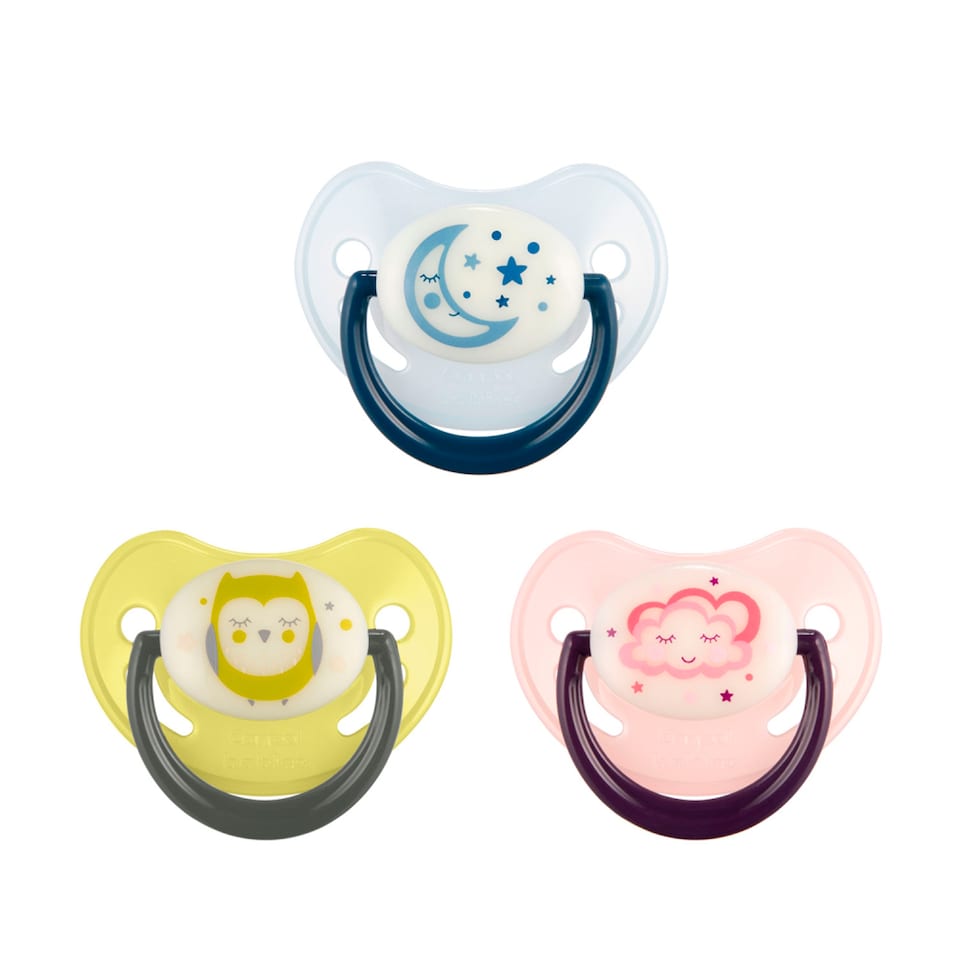 Canpol babies Dudlík silikonový anatomický NIGHT DREAMS 6-18m 1ks