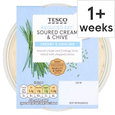 Tesco Reduced Fat Soured Cream & Chive Dip 200g (C)