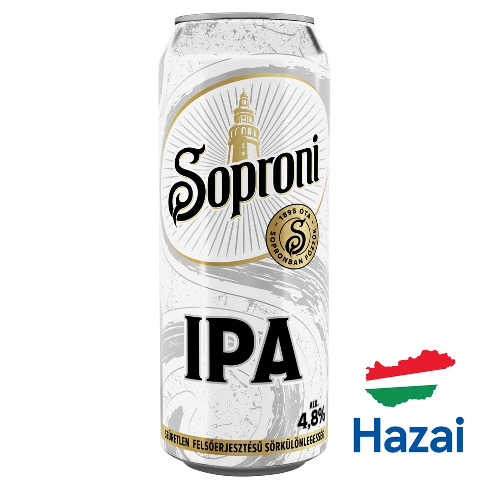 Soproni IPA Unfiltered Top-Fermented Beer Speciality 4,8% 500 ml