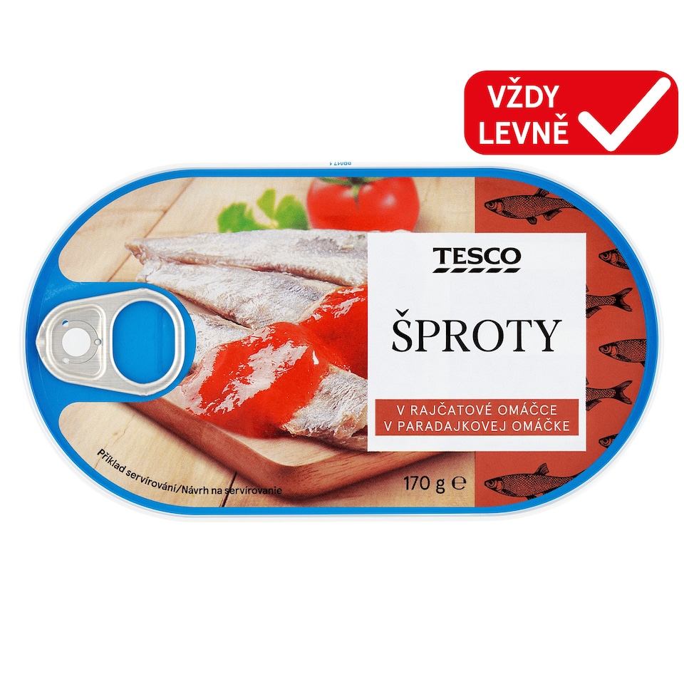 Tesco Sprats in Tomato Sauce 170g