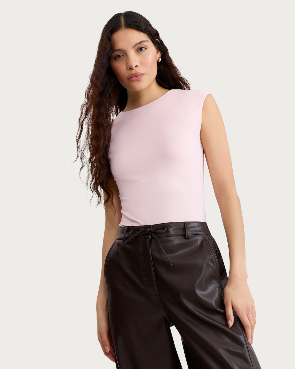 image 1 of F&F Polyamide Sleeveless Top in Pink