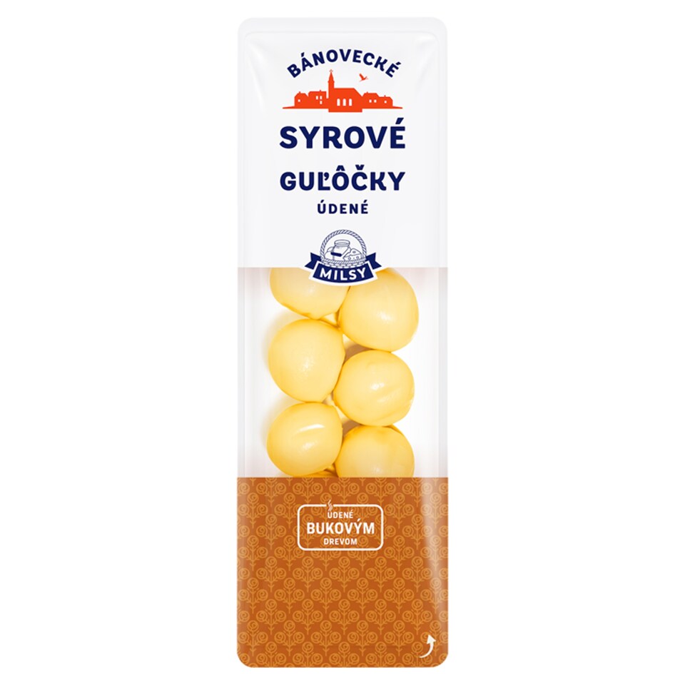 Milsy Bánovecké sýrové kuličky uzené 80g