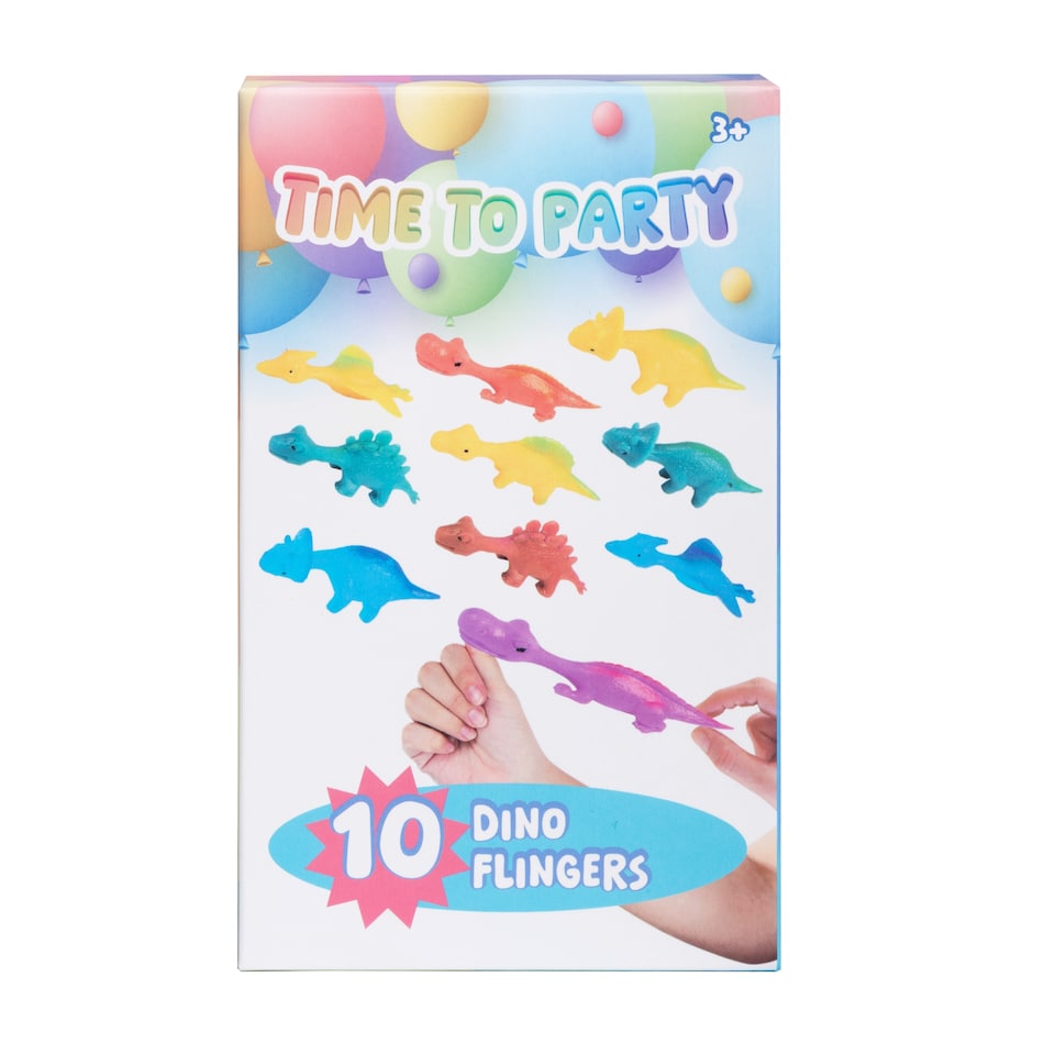 PARTY TIME 10 DINOSAUR FLINGERS