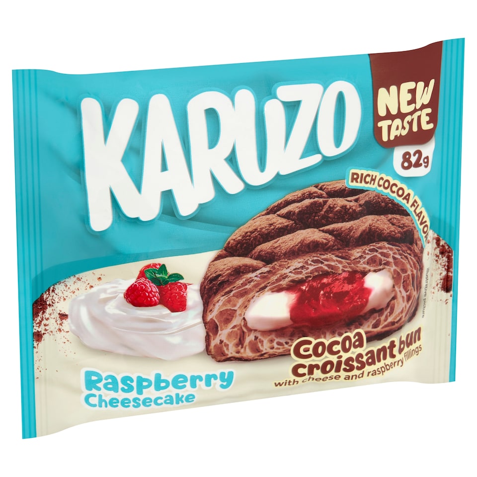 obrázok 1 z Karuzo Kakaová croissantová buchta so syrovo-malinovou náplňou 82 g