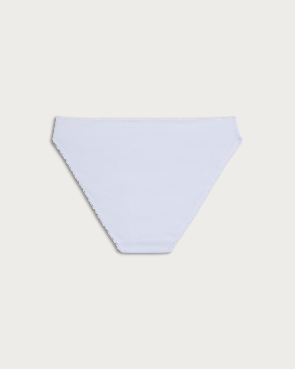 image 1 of F&F 5-Pack Cotton Rich High Leg Knickers in White