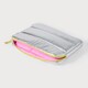 image 3 of Paperchase Something Sweet Padded Silver Laptop Sleeve