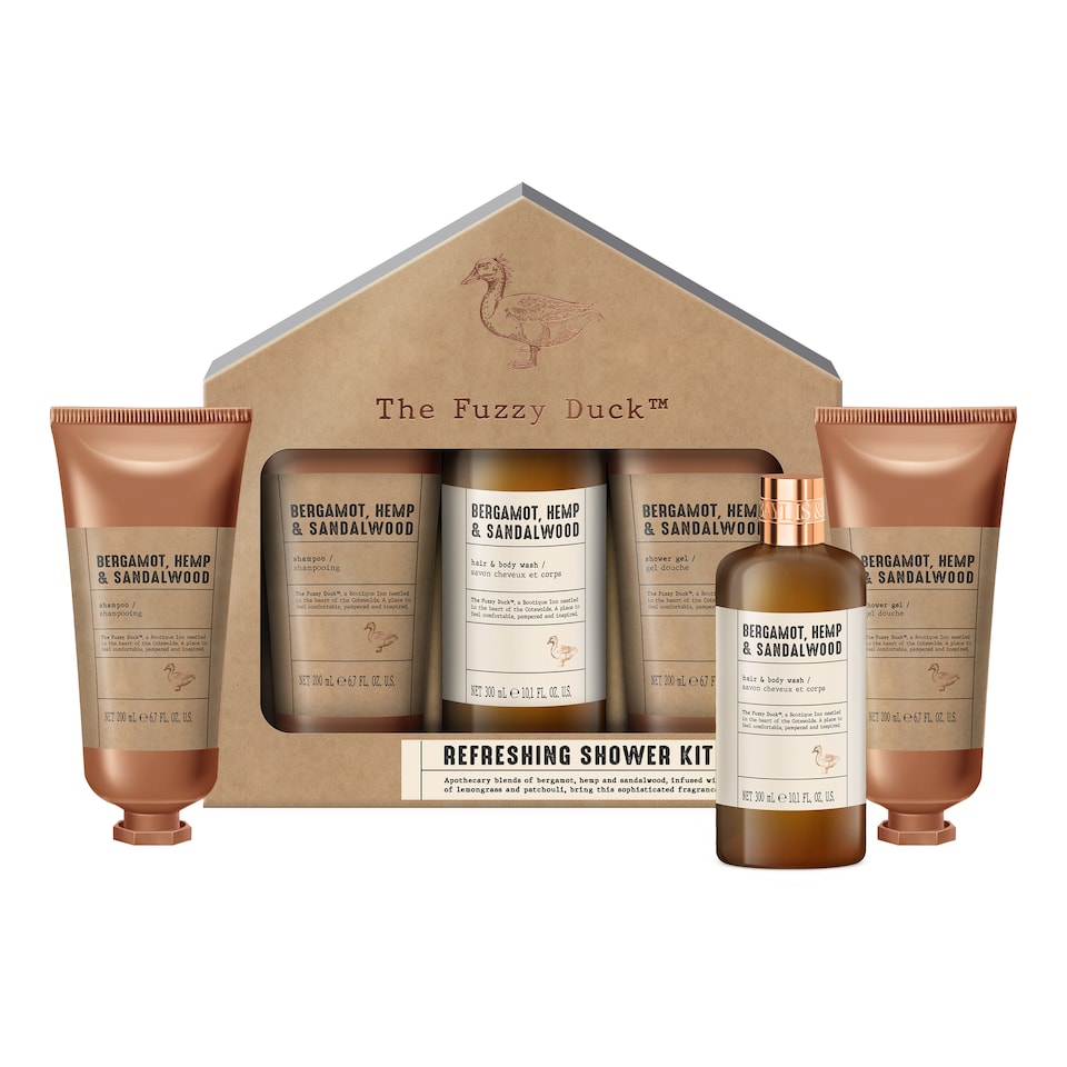 image 1 of Baylis & Harding The Fuzzy Duck Men's Refreshing Shower Kit Gift Set
