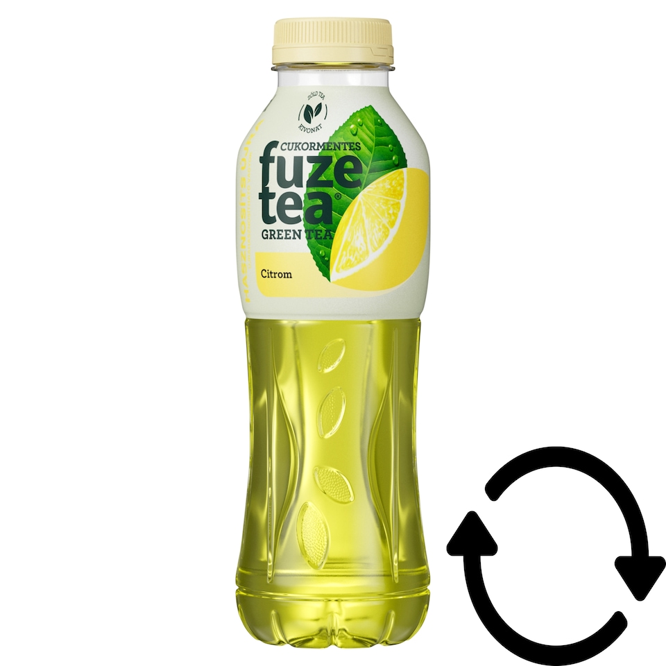Fuze Tea Non-Carbonated Lemon Flavored Soft Drink with Green Tea Extract and Sweeteners 500 ml