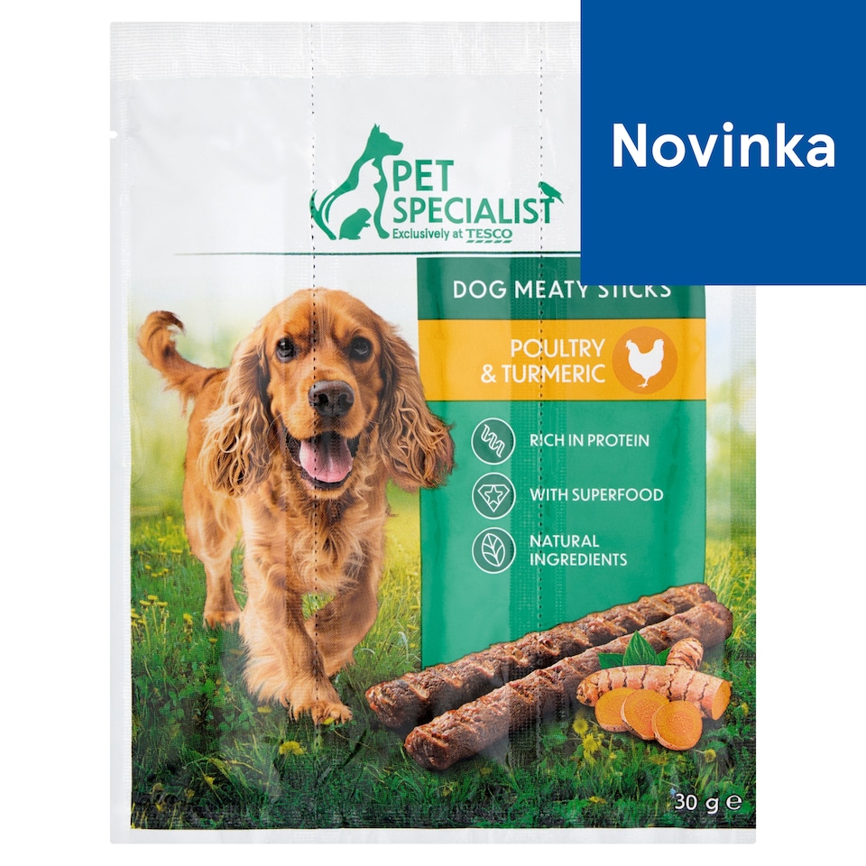 Pet Specialist Dog Meaty Sticks Poultry & Turmeric 3 x 10 g (30 g)