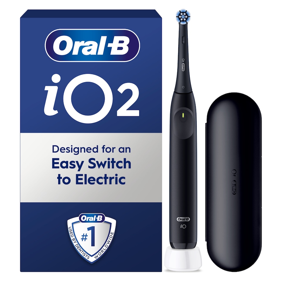 image 1 of Oral-B iO Series 2 Clean & Care Black Electric Toothbrush & Travel Case