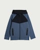 image 3 of F&F Active Boys TECHSPORT Cotton Rich Colour Block Hoodie in Navy