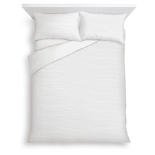 F&F Home Bedding White Wave Jersey Duvet Set Double