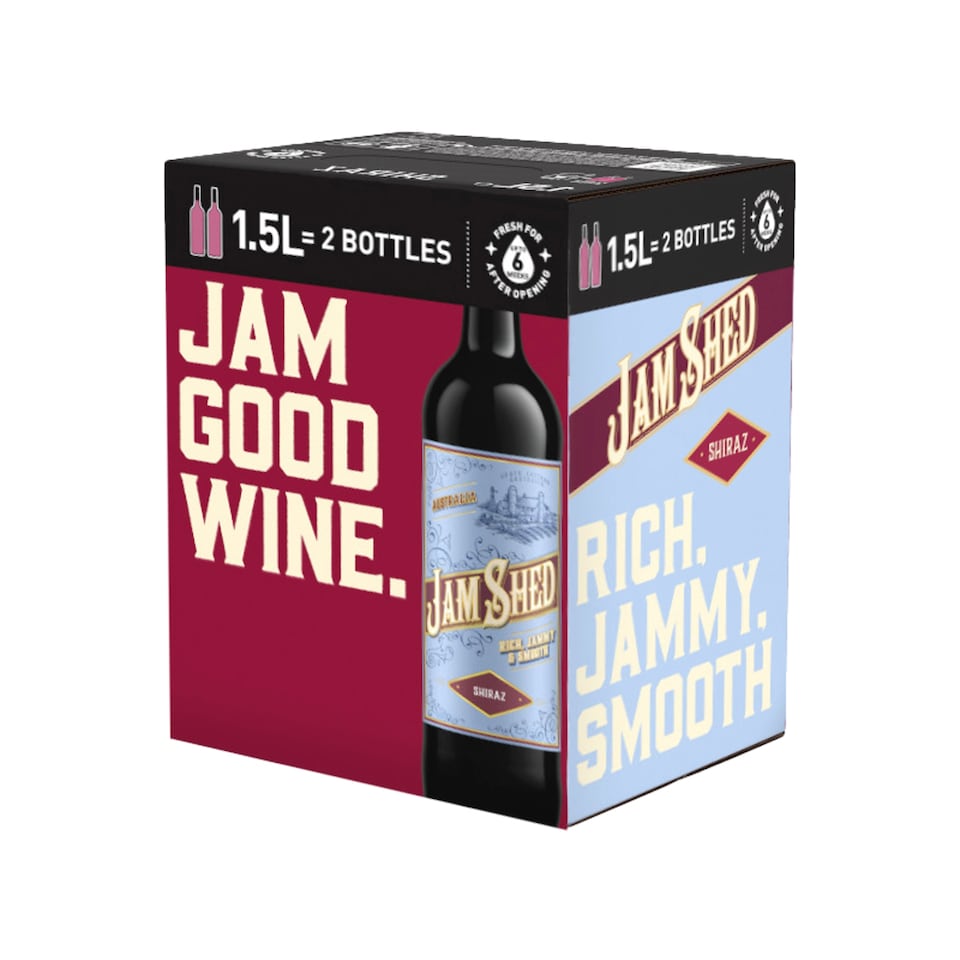 image 1 of Jam Shed Shiraz Boxed Red Wine 1.5L