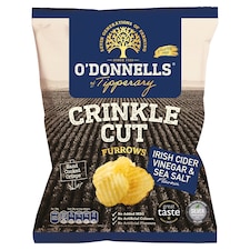 Odonnells Furrow Crinkle Cut Cider Vinegar And S/Slt125g