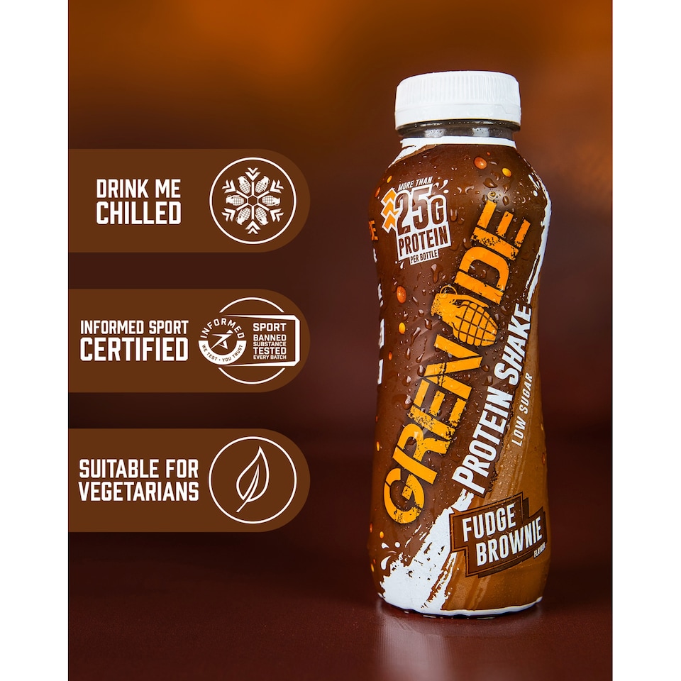 image 1 of Grenade Protein Shake Fudge Brownie Flavour 330ml