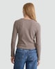 image 3 of F&F Cotton Blend Ribbed Button Up Cardigan in Neutral