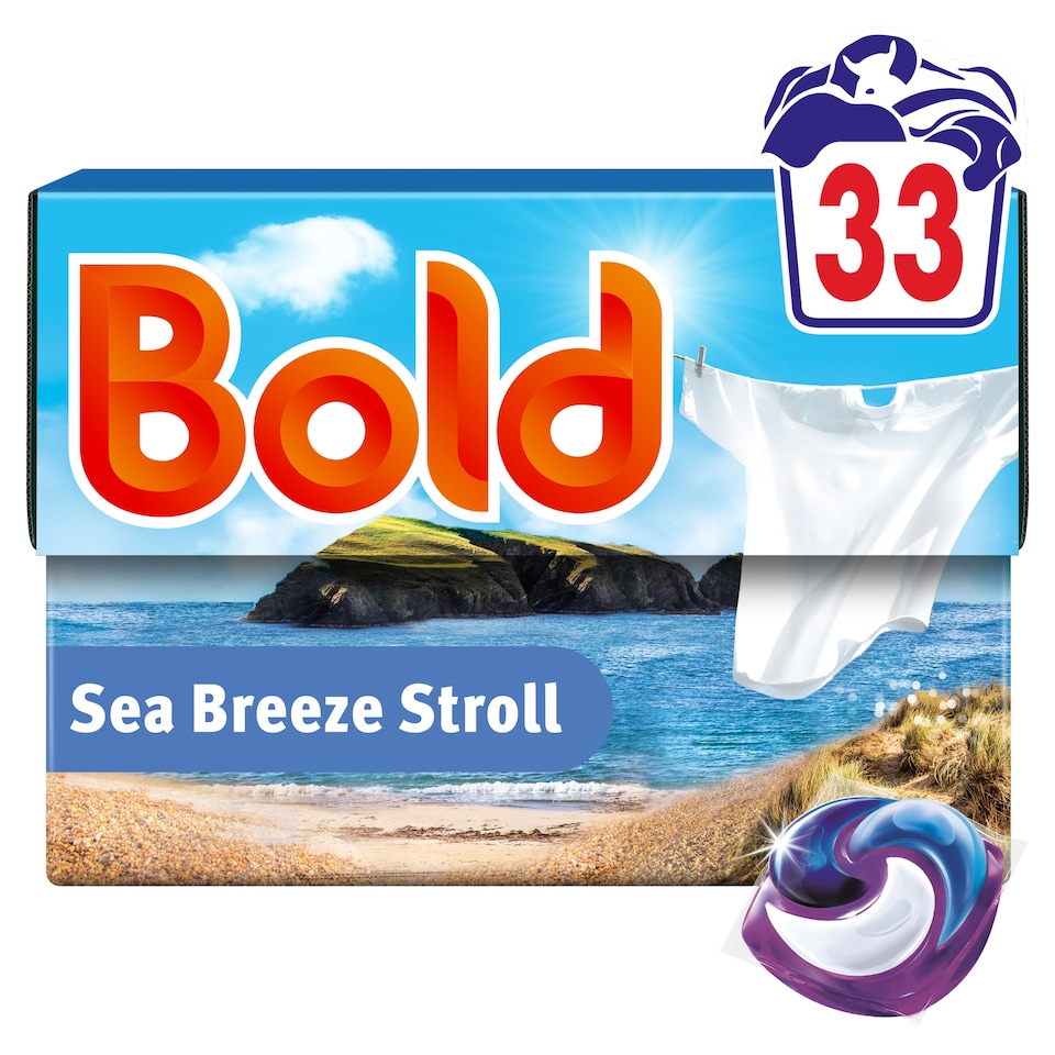 image 1 of Bold Washing Pods Seabreeze Stroll 33 washes 650.1g