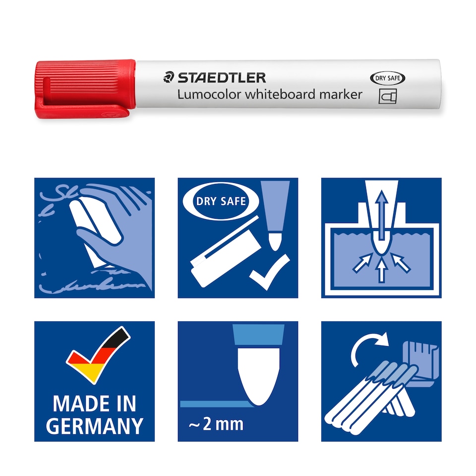 image 1 of Staedtler Whiteboard Markers 10pk
