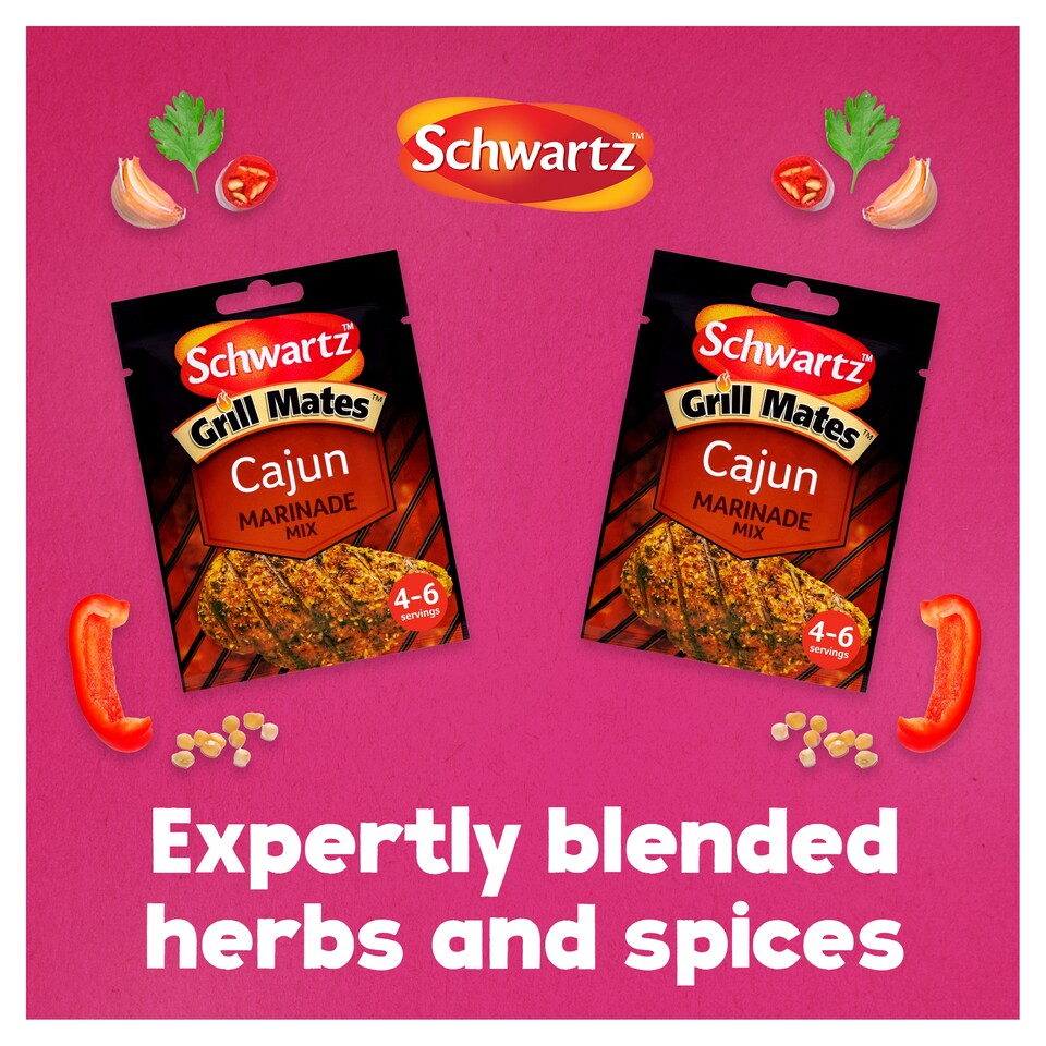 image 1 of Schwartz Grillmates Cajun Seasoning 25G