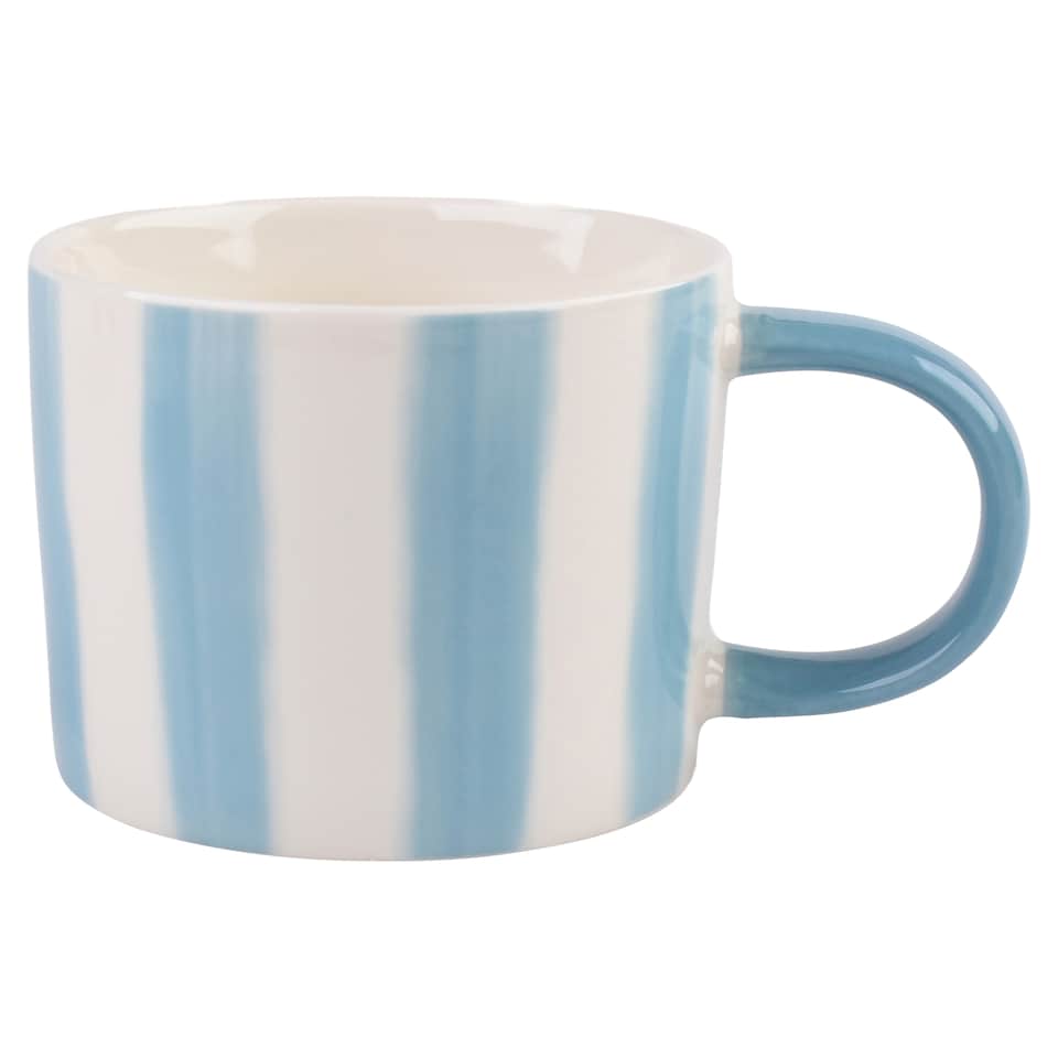 F&F Home Blue Gingham Mug