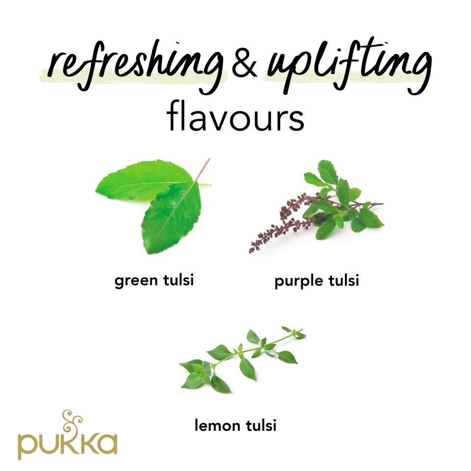 image 1 of Pukka Organic Tulsi Clarity Herbal Tea 20 Sachets 36G