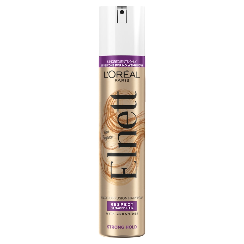 image 1 of L'Oreal Elnett Damaged Strong Hold Hair Spray 200Ml