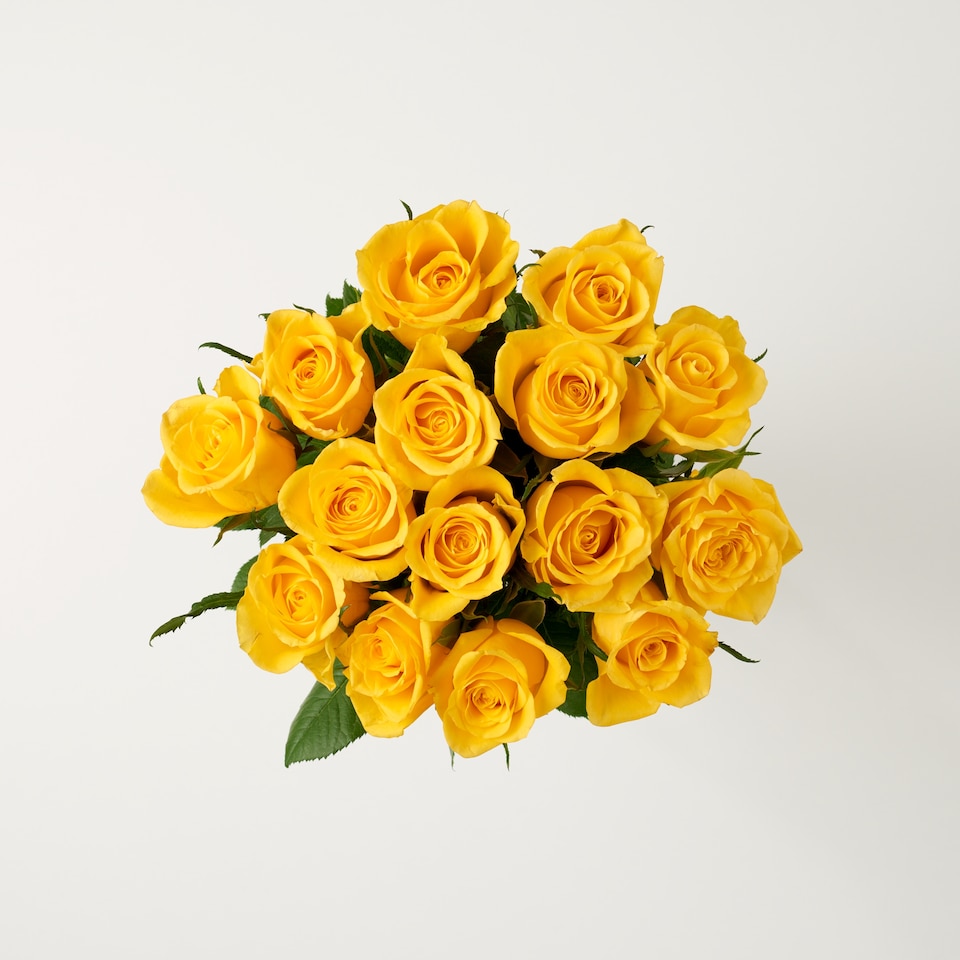 image 1 of Tesco Yellow Roses Flowers Bouquet