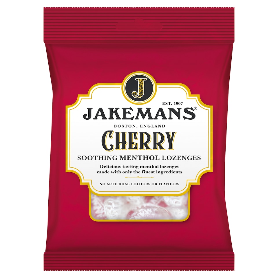 Jakemans Soothing Menthol Lozenges - Cherry 160g