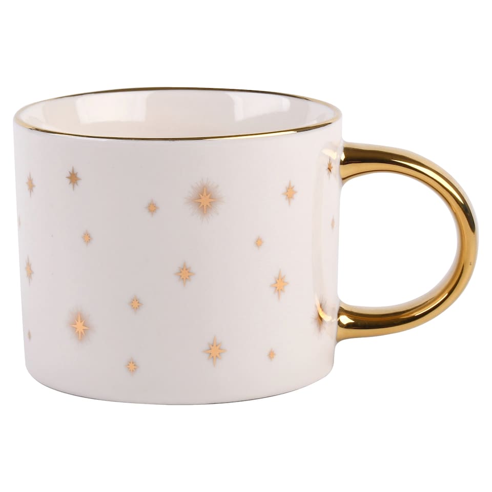 F&F Home Gold Star Mug