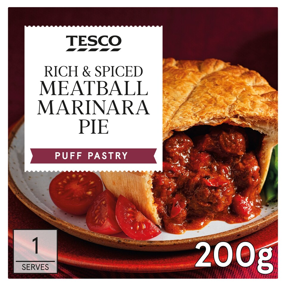 Tesco Meatball Marinara Pie 200g